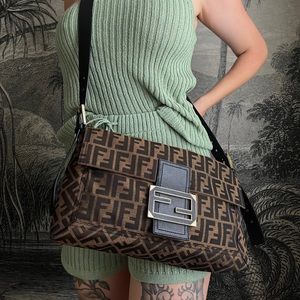 💕SOLD💕 Fendi Zucca Baguette Crossbody